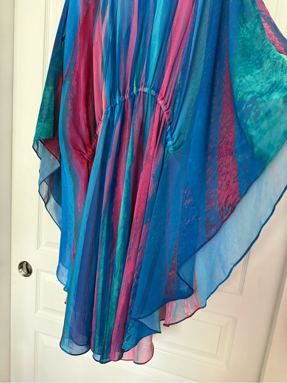 Gotex Multicolor Sheer Brushstroke Kimono